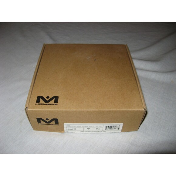 Mediabridge Coaxial Cable 50 Feet A/V with F-Pin to F-Pin Black + F Type Adapter - Picture 4 of 5